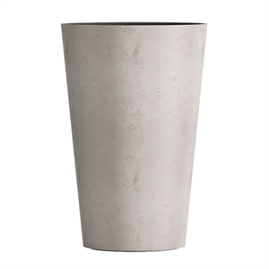 Кашпо CONCRETIKA CRATER CONCRETE WHITE высокое 22950