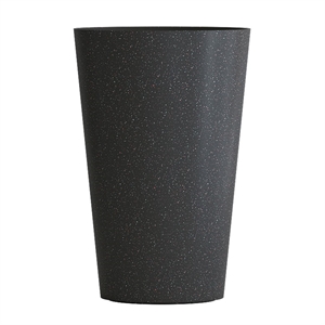 Кашпо CONCRETIKA CRATER EGG BLACK высокое 38674