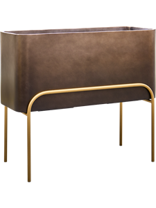Кашпо Baq gradient elevated rectangle high matt (+ voet) (Nieuwkoop Europe) 39117