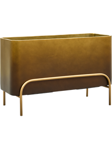 Кашпо Baq gradient elevated rectangle low matt (+ voet) (Nieuwkoop Europe) 39118