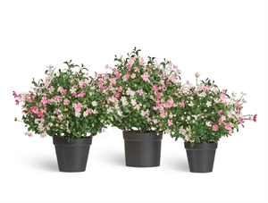 Альпийское разнотравье с нежно-розовыми и белыми цветами (искусственное) Treez Collection 39307