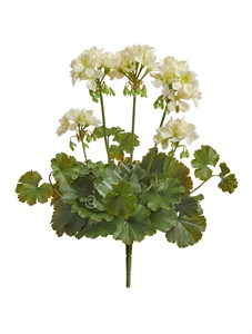 Герань кремовая цветущий куст (UV-фильтр) (искусственная) Treez Collection 39313