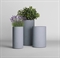 Кашпо CONCRETIKA ТЮБ M АРКТИК БЛЮ высокий 41598 - фото 103046