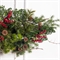 ДЛ147(Пр)(F) Декор входной группы хвойный с шишками и ягодами L100см на прутьях, пристенный 45303 - фото 109479