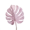 7143/0030-7/1(Promo) Лист Монстеры искусственный, маленький, розовый h 75 см (32+43) - фото 54093