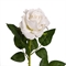 401/0217-23В Роза искусственная бархатная 1 голова, h73см, белая - фото 55427