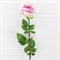 401/0490-1А Роза искусственная бархатная, 1 голова, d8см, h80см, розов. - фото 55574