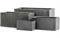 Кашпо TREEZ Effectory Beton низкий прямоугольник - тёмно-серый бетон - фото 62653