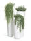 Кашпо TREEZ Effectory Gloss Высокий конус Design белый глянцевый лак 5069 - фото 63134