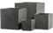 Кашпо TREEZ Effectory Stone Куб Тёмно-серый камень - фото 63219