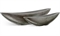 Кашпо-ваза TREEZ Effectory Metal Лодка Стальное серебро - фото 63362