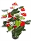 Антуриум Де Люкс большой куст красный в кашпо (искусственный) Treez Collection - фото 64918