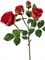 Роза Флорибунда ветвь красная 3цв (искусственная) Treez Collection - фото 65180
