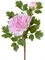 Пион нежно-розовый ветвь малая (искусственный) Treez Collection - фото 65226