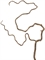 Ветка Салекса изогнутая св.коричневая (искусственная) Treez Collection - фото 65344