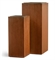 Кашпо TREEZ Effectory Corten Steel Высокий куб Бархатистая окись 23940 - фото 69243