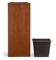 Кашпо TREEZ Effectory Corten Steel Высокий куб Бархатистая окись 23940 - фото 69245