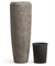 Кашпо TREEZ Effectory Volcano Высокий конус Design Серо-коричневый туф 21630 - фото 69256