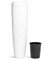 Кашпо TREEZ Effectory Gloss Высокий конус Design белый глянцевый лак 5069 - фото 69339