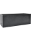 Кашпо Basic rectangle dark grey with технический горшок (Nieuwkoop Europe) - фото 69592