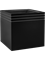 Кашпо Line-up cube matt black with liner and wheelplate (Nieuwkoop Europe) - фото 70232