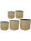 Кашпо Gabi pot (набор 5 шт) (Nieuwkoop Europe) 24007 - фото 70485