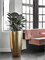 Кашпо Baq metallic silver leaf partner glossy (with технический горшок) (Nieuwkoop Europe) 4913 - фото 70751