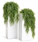Кашпо TREEZ Effectory Gloss Высокий куб белый глянцевый лак 5067 - фото 75769