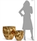 Кашпо TREEZ Effectory Metal Округлая чаша Design Сrumple 31686 - фото 75900