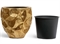 Кашпо TREEZ Effectory Metal Округлая чаша Design Сrumple 31686 - фото 75904