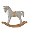 1123067 Фигурка "Конь-качалка" (дерево), 26,5х6хН22 см белый 34226 - фото 86399