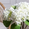 7141А/0443-24/23(F) Гортензия искусственная 1 голова d18см, h47см, белая 35496 - фото 88992