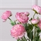 7141А/0443-17/1Р Ранункулюс искусственный 2 головы, 1 бутон h50см, розовый 36078 - фото 90702