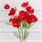 7141А/9149-06/2(АКЦИЯ) Космея искусственная 3 головы, 2 бутона, h82см, красная 36161 - фото 91003