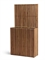 Кашпо TREEZ Effectory Timberline Высокий дивайдер со стенкой Тёмное дерево 38258 - фото 96762