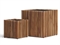 Кашпо TREEZ Effectory Timberline Куб Тёмное дерево 38257 - фото 96764