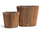 Кашпо TREEZ Effectory Timberline Конус Тёмное дерево 38229 - фото 96765