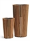 Кашпо TREEZ Effectory Timberline Высокий конус Тёмное дерево 38260 - фото 96766