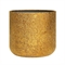 Кашпо CONCRETIKA TOPPER RICH GOLD низкое 38797 - фото 97523