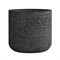 Кашпо CONCRETIKA TOPPER EROSIA BLACK низкое 31305 - фото 97536