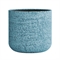 Кашпо CONCRETIKA TOPPER EROSIA BLUE низкое 23343 - фото 97541