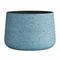 Кашпо CONCRETIKA CONE EROSIA BLUE низкое 31488 - фото 98097