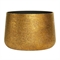 Кашпо CONCRETIKA CONE RICH GOLD низкое 38590 - фото 98129
