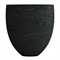 Кашпо CONCRETIKA BARREL EROSIA BLACK низкое 23132 - фото 98653