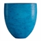 Кашпо CONCRETIKA BARREL COBALT BLUE низкое 23124 - фото 98681