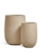 Кашпо TREEZ ERGO Fine Rock Высокая округлая чаша Песок теплый беж 38985 - фото 99769