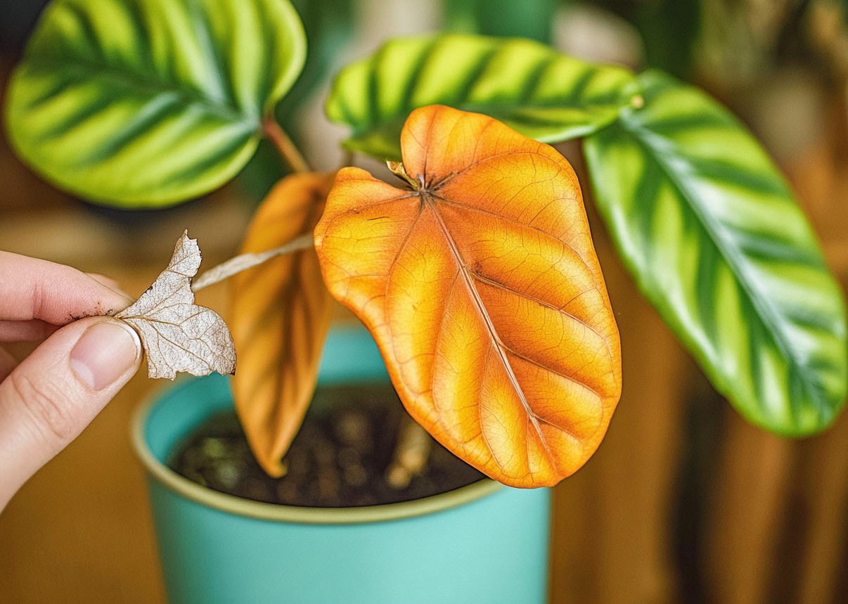 Почему желтеет алоказия