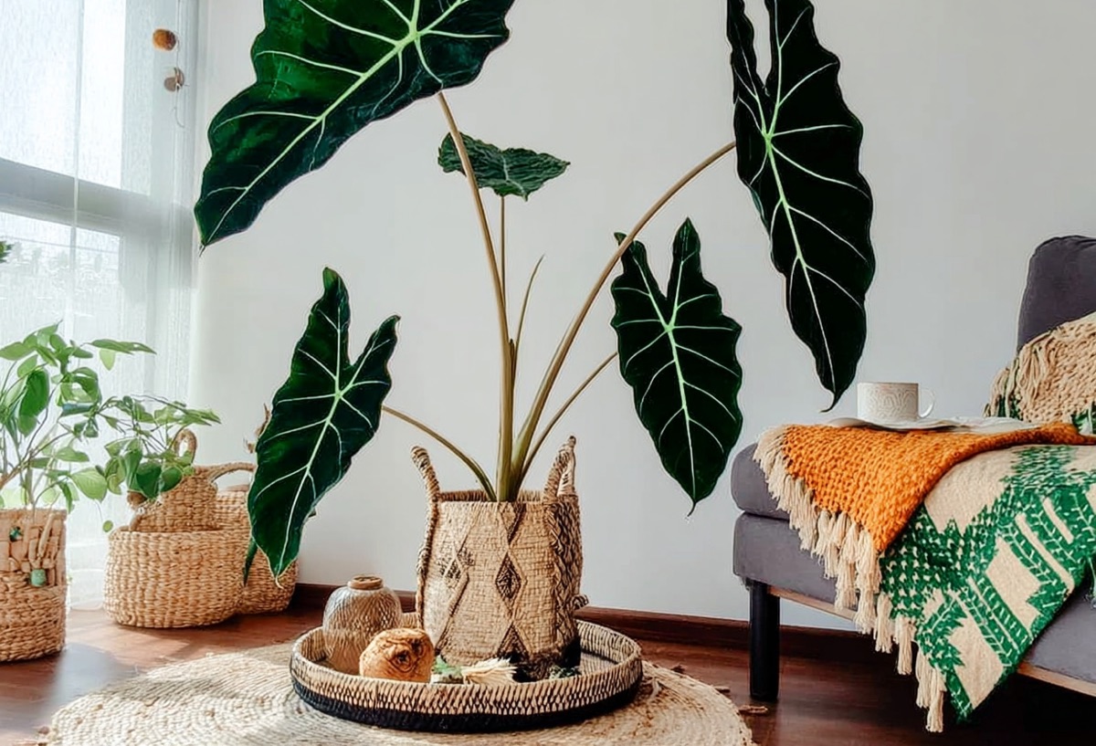 Алоказия в интерьере