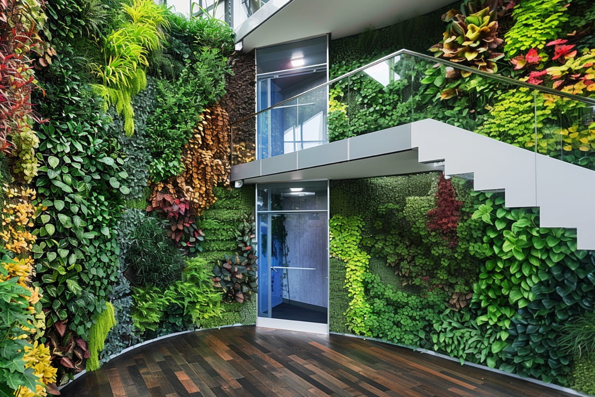 Вертикальное озеленение офисного центра