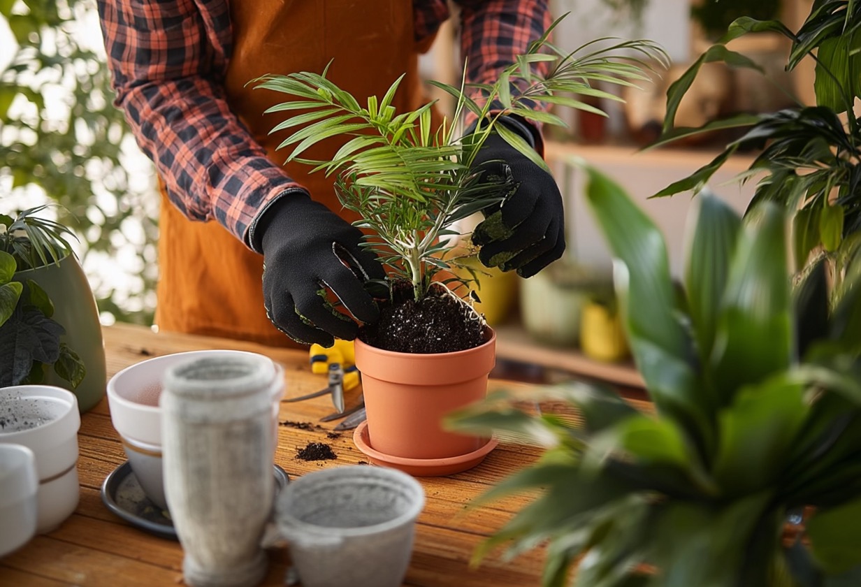 Пересадка домашнего растения
